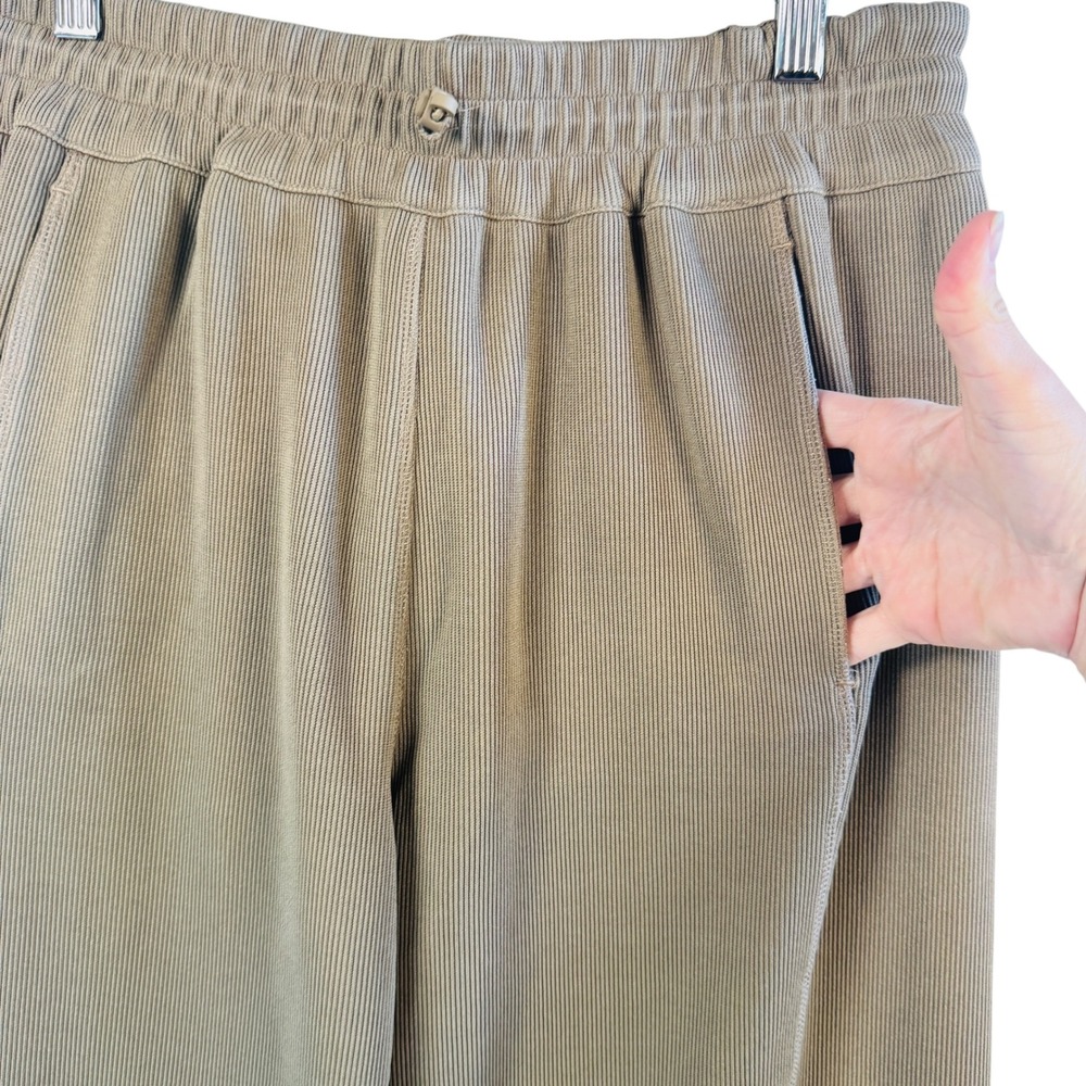 Lululemon Softstreme Ribbed Wide Leg Pants Sz XS Tan Modal Lounge Yoga Pull On - Picture 11 of 11